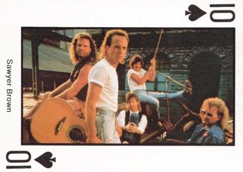 1990 The Best of Country Music Playing Cards #10♠ Sawyer Brown Front