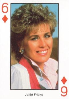 1990 The Best of Country Music Playing Cards #6♦ Janie Fricke Front