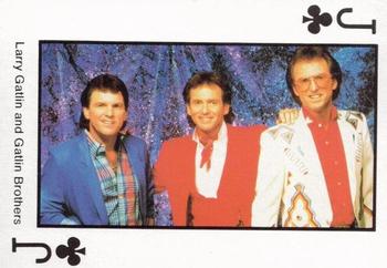 1990 The Best of Country Music Playing Cards #J♣ Larry Gatlin / Gatlin Brothers Front
