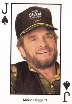 1990 The Best of Country Music Playing Cards #J♠ Merle Haggard Front