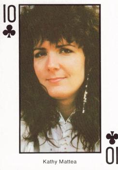 1990 The Best of Country Music Playing Cards #10♣ Kathy Mattea Front