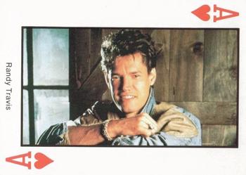 1990 The Best of Country Music Playing Cards #A♥ Randy Travis Front