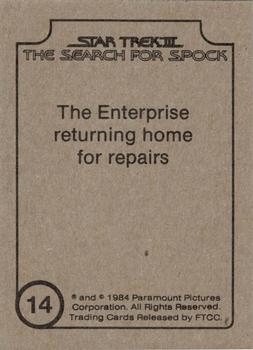 1984 FTCC Star Trek III: The Search for Spock #14 The Enterprise returning home for repairs Back
