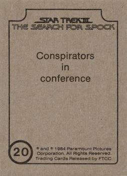 1984 FTCC Star Trek III: The Search for Spock #20 Conspirators in conference Back