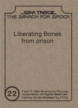 1984 FTCC Star Trek III: The Search for Spock #22 Liberating Bones from prison Back
