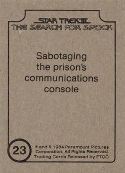 1984 FTCC Star Trek III: The Search for Spock #23 Sabotaging the prison's communications console Back