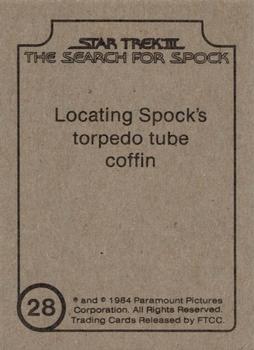 1984 FTCC Star Trek III: The Search for Spock #28 Locating Spock's torpedo tube coffin Back