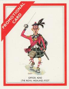 1994 Victoria Gallery Caricatures of the British Army 2nd Series #1P Officer 42nd (The Royal Highland) Foot Promo Card Front