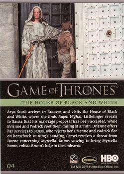 2016 Rittenhouse Game of Thrones Season 5 #4 The House of Black and White Back