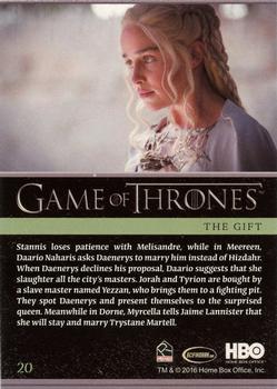 2016 Rittenhouse Game of Thrones Season 5 #20 The Gift Back