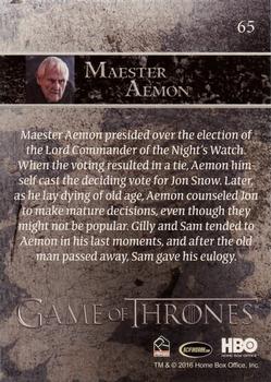 2016 Rittenhouse Game of Thrones Season 5 #65 Maester Aemon Back