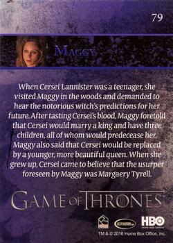 2016 Rittenhouse Game of Thrones Season 5 #79 Maggy Back