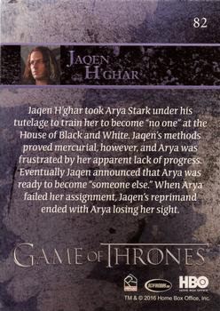 2016 Rittenhouse Game of Thrones Season 5 #82 Jaqen H'ghar Back