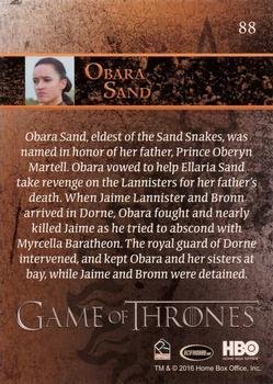 2016 Rittenhouse Game of Thrones Season 5 #88 Obara Sand Back