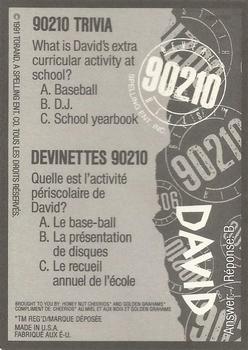 1991 Cheerios/Golden Grahams Beverly Hills 90210 #NNO David Back