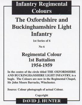 2007 Regimental Colours : The Oxfordshire and Buckinghamshire Light Infantry 1st Series #6 Regimental Colour 1st Battalion 1954-1959 Back