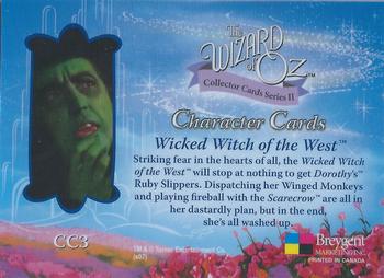 2007 The Wizard of Oz Collector Series II - Characters #CC3 Wicked Witch of the West Back