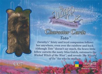 2007 The Wizard of Oz Collector Series II - Characters #CC7 Toto Back