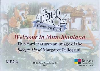 2007 The Wizard of Oz Collector Series II - Munchkins #MPC2 Margaret Pellegrini Back