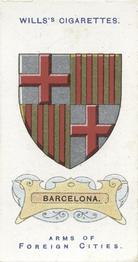 1912 Wills's Arms of Foreign Cities #20 Barcelona Front