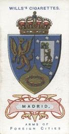 1912 Wills's Arms of Foreign Cities #24 Madrid Front