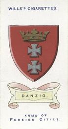 1912 Wills's Arms of Foreign Cities #27 Danzig Front