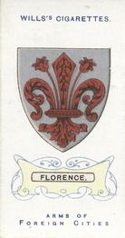1912 Wills's Arms of Foreign Cities #30 Florence Front