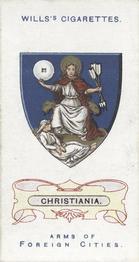 1912 Wills's Arms of Foreign Cities #33 Christiania Front