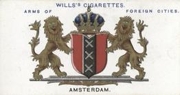 1912 Wills's Arms of Foreign Cities #40 Amsterdam Front