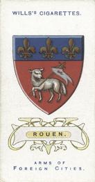 1912 Wills's Arms of Foreign Cities #42 Rouen Front