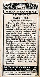 1923 Wills's Wild Flowers #12 Hairbell Back