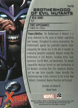 2009 Rittenhouse X-Men Archives - Nemesis #N9 Brotherhood of Evil Mutants Back