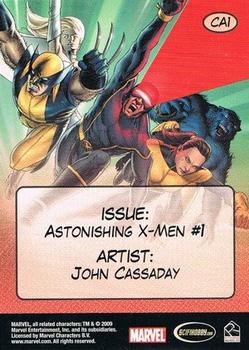 2009 Rittenhouse X-Men Archives - Ready for Action #CA1 Astonishing X-Men #1 Back
