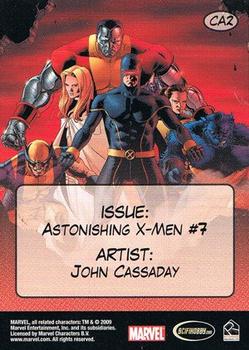 2009 Rittenhouse X-Men Archives - Ready for Action #CA2 Astonishing X-Men #7 Back
