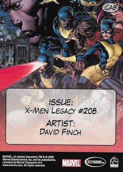 2009 Rittenhouse X-Men Archives - Ready for Action #CA8 X-Men Legacy #208 Back