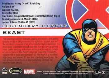 2009 Rittenhouse X-Men Archives - Legendary Heroes #LH2 Beast Back