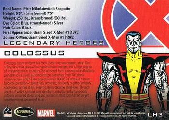 2009 Rittenhouse X-Men Archives - Legendary Heroes #LH3 Colossus Back