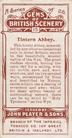 1917 Player's Gems of British Scenery #15 Tintern Abbey Back