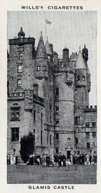 1937 Wills's Our King and Queen #5 Glamis Castle Front