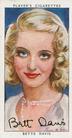 1938 Player's Film Stars Third Series #10 Bette Davis Front