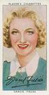 1938 Player's Film Stars Third Series #14 Gracie Fields Front