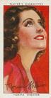 1938 Player's Film Stars Third Series #44 Norma Shearer Front