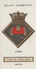 1925 Wills's Ships’ Badges #48 Pandora, Submarine Depot Ship Front