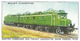 1936 Wills's Railway Engines #25 Electric Passenger & Freight Loco. Front