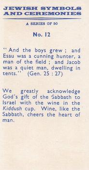 1961 Jewish Symbols and Ceremonies Part 1 #12 Kiddush Cup Back