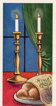 1961 Jewish Symbols and Ceremonies Part 1 #17 Sabbath Candles Front
