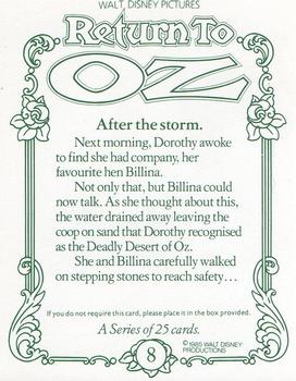1985 Walt Disney Return to Oz #8 After the storm. Back