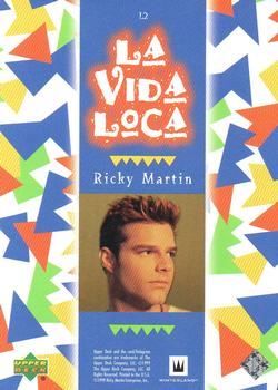 1999 Upper Deck Ricky Martin - La Vida Loca Rainbow Foil #L2 Ricky 2 Back