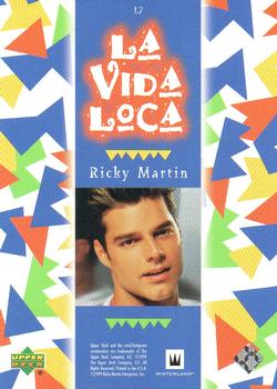 1999 Upper Deck Ricky Martin - La Vida Loca Rainbow Foil #L7 Ricky 7 Back