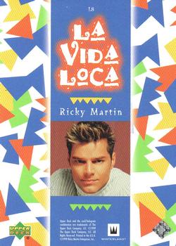 1999 Upper Deck Ricky Martin - La Vida Loca Rainbow Foil #L8 Ricky 8 Back
